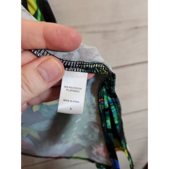 Cuddl Duds‎ Womens Multicolor Rainforest Long  Sleeve Open Front Cardigan  Small - Picture 4 of 6